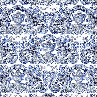 Scalamandre Wallcoverings WILLIAM & MARY BLUE