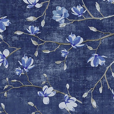 Scalamandre Wallcoverings BLOOM DELFT BLUE