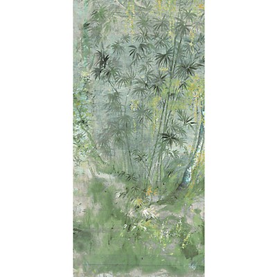 Scalamandre Wallcoverings CRESTED CRANE - PANEL 1 GREEN GOLD