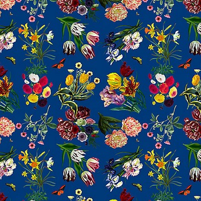 Scalamandre Wallcoverings FLORA & FAUNA BLUE