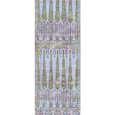 Scalamandre Wallcoverings TOPKAPI GARDEN - PANEL GOLD PURPLE