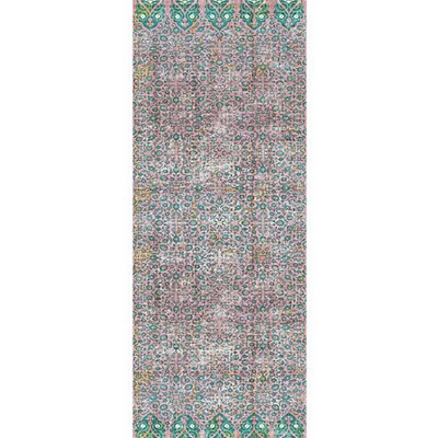 Scalamandre Wallcoverings IZNIK OVERDYE - PANEL GREEN PINK