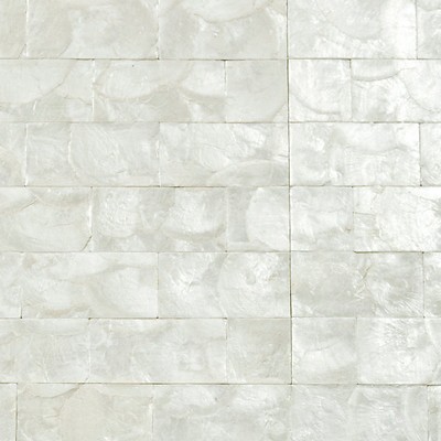 Scalamandre Wallcoverings PEARLESSENCE 2X4 INCH SCORED WHITE