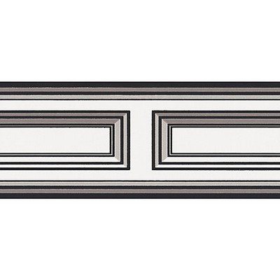 Scalamandre Wallcoverings LOUIS BORDER BLACK & WHITE