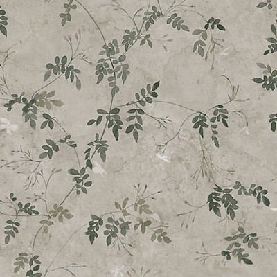 Scalamandre Wallcoverings IRENE OLIVE GREEN