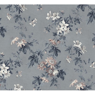 Scalamandre Wallcoverings FADED PASSION - MURAL MISTY BLUE