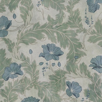 Scalamandre Wallcoverings POPPY - MURAL GARDEN GREEN