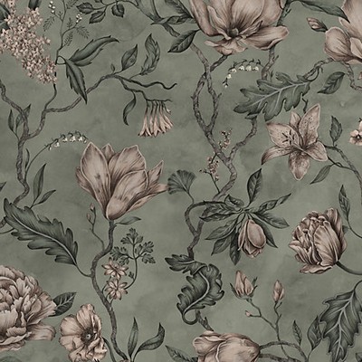 Scalamandre Wallcoverings BELINDA - MURAL GARDEN GREEN