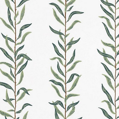 Scalamandre Wallcoverings PIL CREAM / DARK GREEN