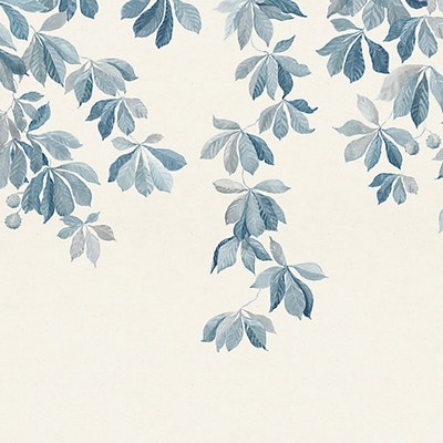 Scalamandre Wallcoverings KASTANJEN - MURAL SOFT BLUE