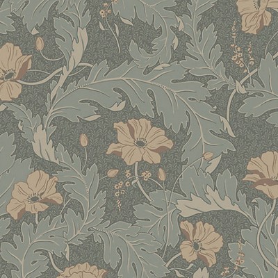 Scalamandre Wallcoverings CHARLOTTA FOREST GREEN