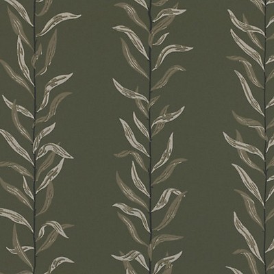 Scalamandre Wallcoverings PIL DARK GREEN / BEIGE