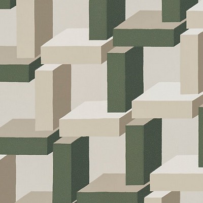Scalamandre Wallcoverings CHRISTIAN GREEN / BEIGE