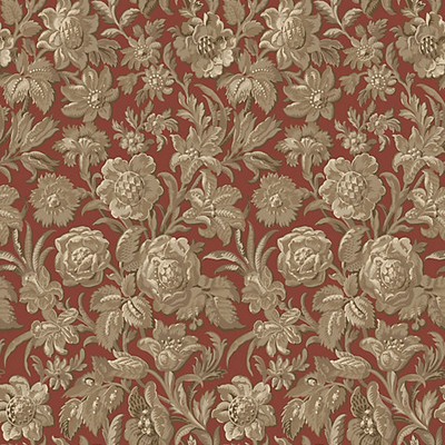 Scalamandre Wallcoverings VALENTIN RUBY RED