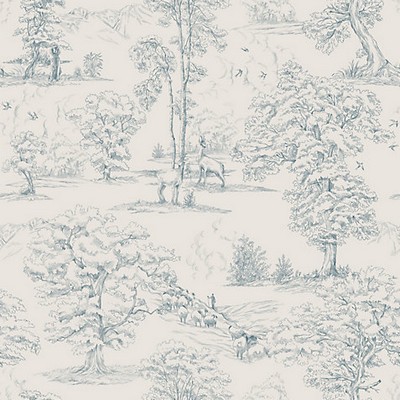Scalamandre Wallcoverings MONTFORT INDIGO BLUE