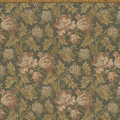 Scalamandre Wallcoverings ESTHER - MURAL FOREST GREEN