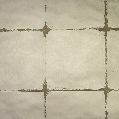 Scalamandre Wallcoverings SILVER LEAF SQUARES PLATINUM