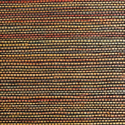 Scalamandre Wallcoverings ORGANIC SISAL MULTI SUNSET