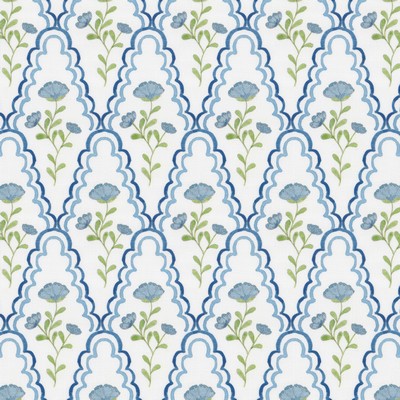 Stout 7848 SCALLOP FLORAL 3 DENIM