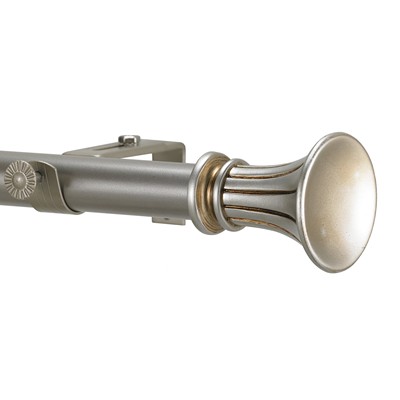 Royal American Wallcraft 1in - 7/8in Ionic 25 Ensemble 28in - 48in - Antique Silver AS - Antique Silver