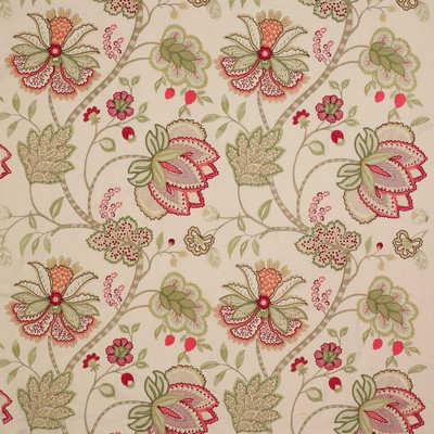 Colefax and Fowler Baptista Linen Pink Green