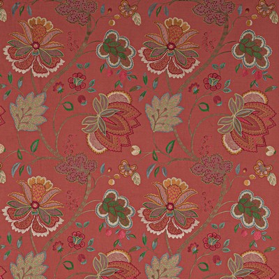 Colefax and Fowler Baptista Linen Red