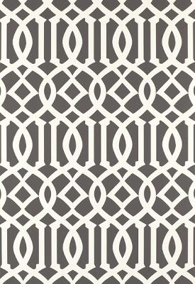 Schumacher Wallpaper IMPERIAL TRELLIS CHARCOAL