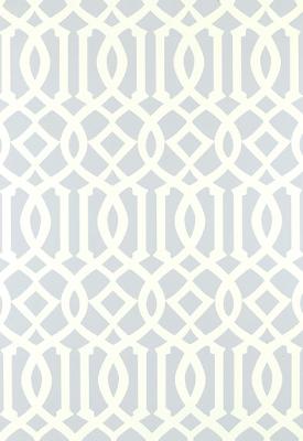 Schumacher Wallpaper IMPERIAL TRELLIS SOFT AQUA