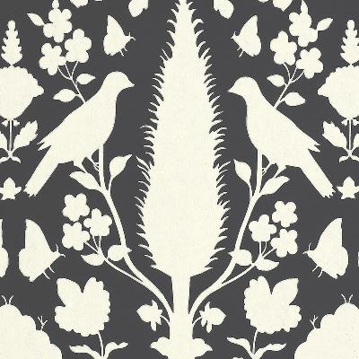 Schumacher Wallpaper CHENONCEachU CHARCOAL