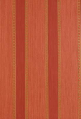 Schumacher Wallpaper LANSDOWNE STRIE STRIPE CORAL