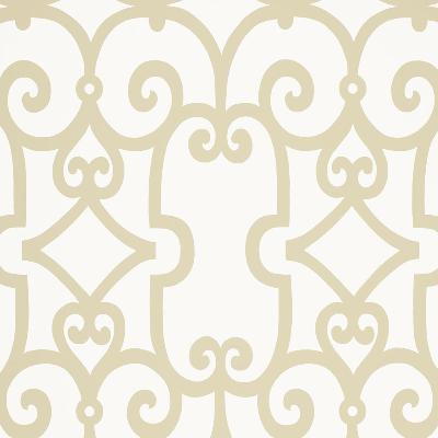 Schumacher Wallpaper MANOR GATE SAND