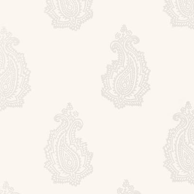 Schumacher Wallpaper MADRAS PAISLEY OYSTER