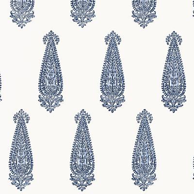 Schumacher Wallpaper KATARA PAISLEY DELFT
