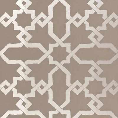 Schumacher Wallpaper CORDOBA TAUPE / SILVER