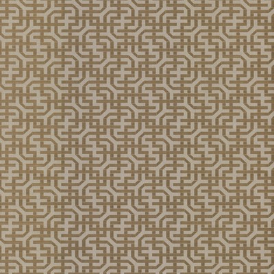 York Wallcovering Dynastic Lattice Wallpaper Gold