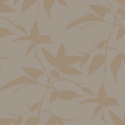 York Wallcovering Persimmon Leaf Wallpaper Gold, Taupe
