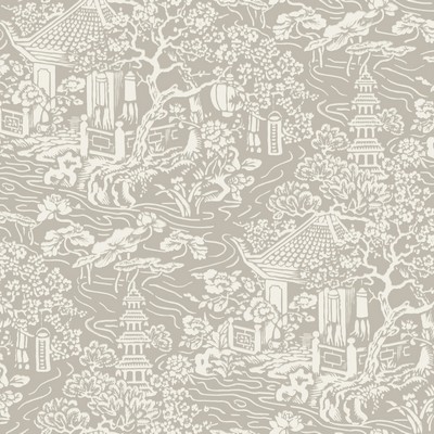 York Wallcovering Chinoiserie Wallpaper Beige