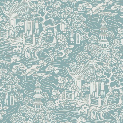York Wallcovering Chinoiserie Wallpaper Blue, Green