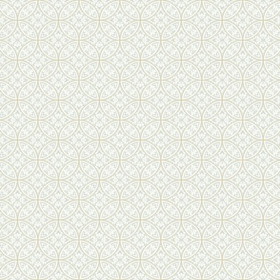 York Wallcovering Lacey Circle Geo Wallpaper Cream/Gray