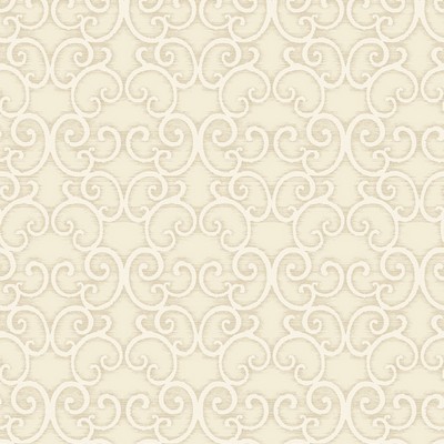 York Wallcovering Mixed Metals Shadow Scroll Wallpaper white/silver