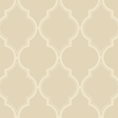 York Wallcovering Luxury Trellis Wallpaper beige, cream