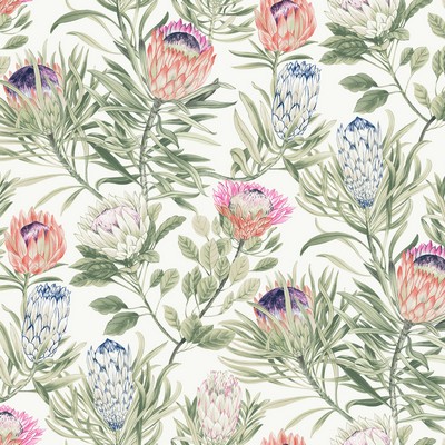 York Wallcovering Protea White & Fuchsia