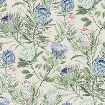 York Wallcovering Protea Cream & Blue