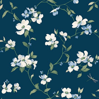 York Wallcovering Dogwood Navy