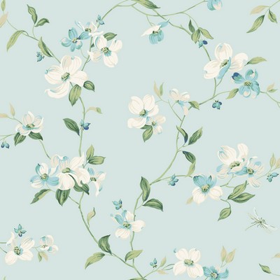 York Wallcovering Dogwood Light Blue
