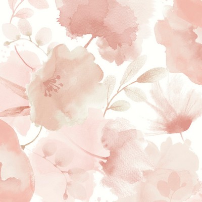 York Wallcovering Watercolor Bouquet Blush