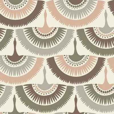York Wallcovering Feather and Fringe Wallpaper Pink