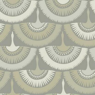 York Wallcovering Feather and Fringe Wallpaper Gray