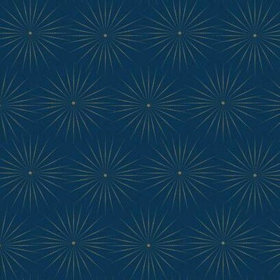 York Wallcovering Starlight Wallpaper Blue/Gold