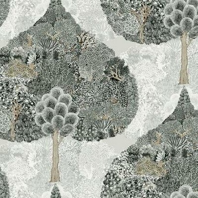 York Wallcovering Mystic Forest Wallpaper Black